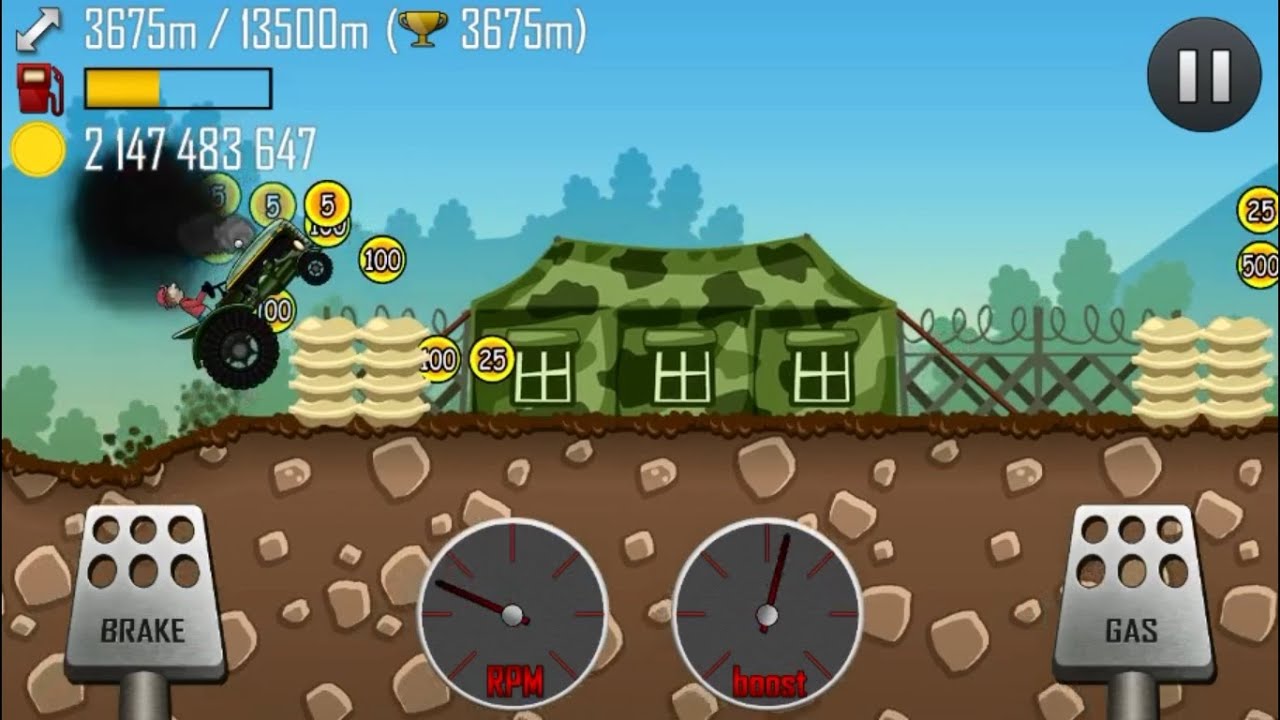 Hill Climb Racing - Tractor 8422m  in Boot Camp