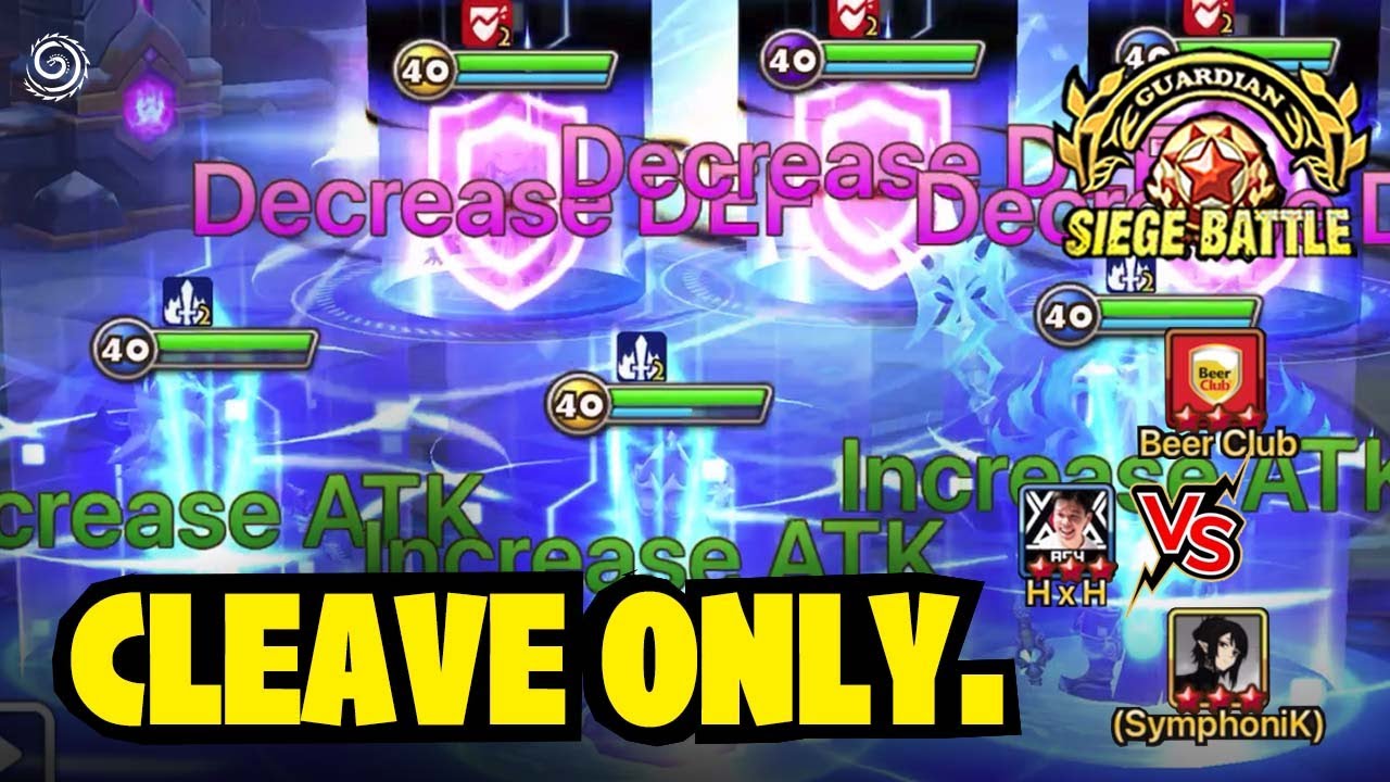 Time for a CLEAVE SIEGE!! No tanks. Just CLEAVE and Ignore Defense in Top Tier Siege Battle!