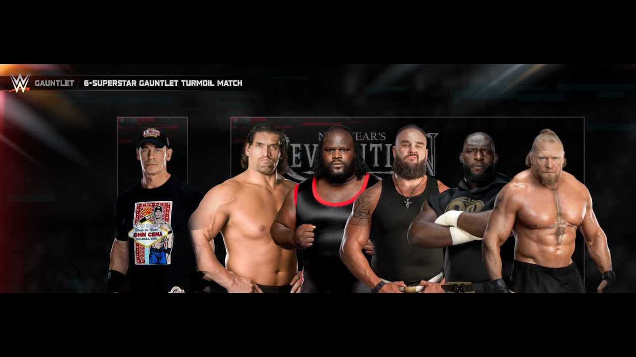 WWE GAUNTLET TURMOIL MATCH 1 VS ALL