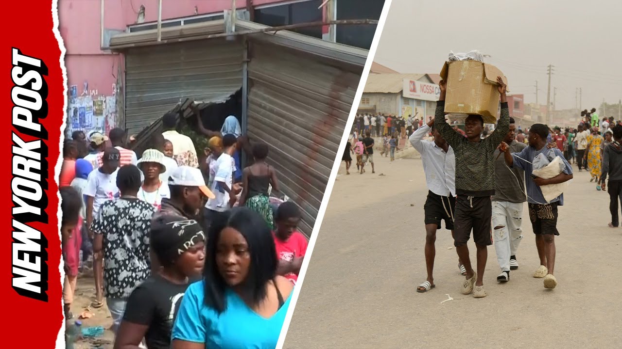 CHAOS erupts as Angolan rioters loot shops in response to fuel price increases