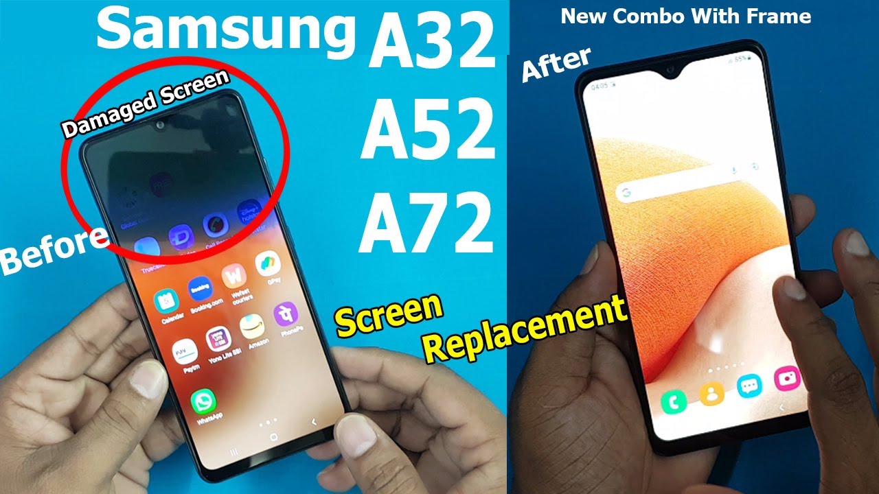 Samsung A32 / A52/ A72 Damaged LED Screen Replacement || Samsung A32 Combo Folder Fix
