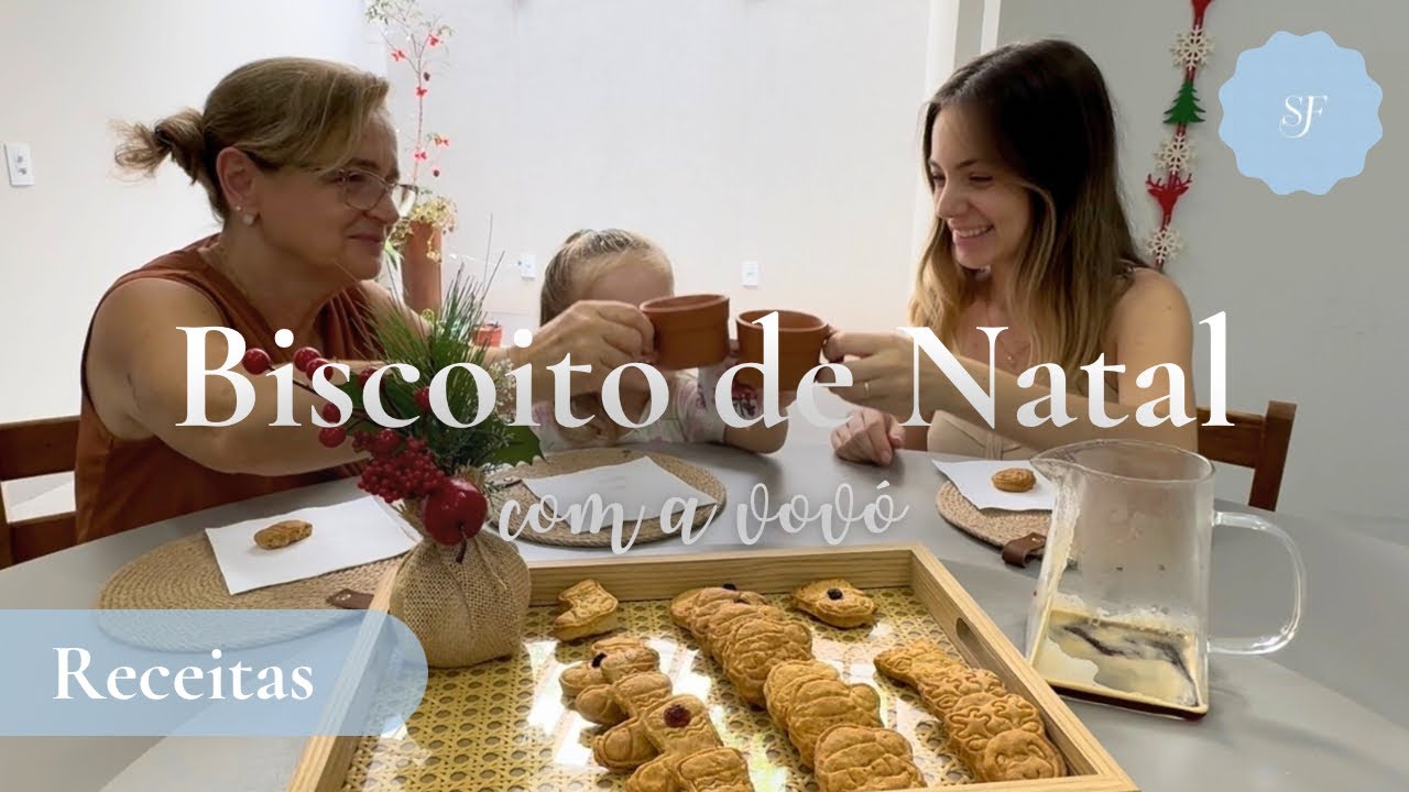 Fizemos biscoitos de Natal com a vovó | sem açúcar