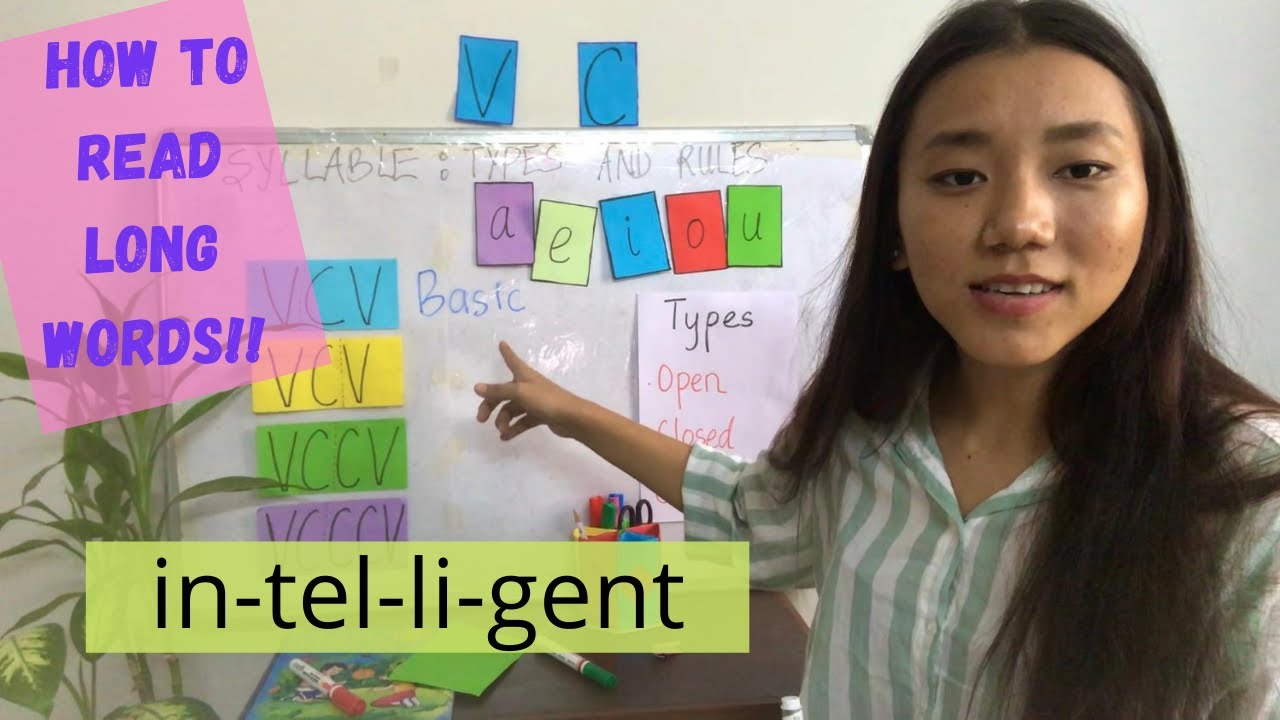 དབྱིན་ཇི་ཚིག་རྣམས་གང་འདྲ་བྱེད་ནས་ཀློག་དགོས་པ། ཚེག་བར་གྱི་སྐོར། Syllables for kids PART 01
