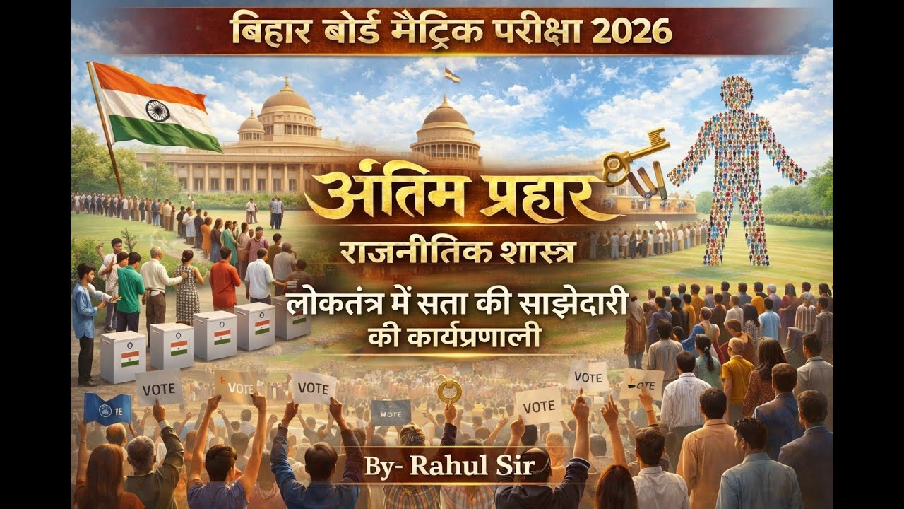 सत्ता में साझेदारी की कार्यप्रणाली | लोकतंत्र का पूरा खेल | Class 10 | Bihar Board 2026