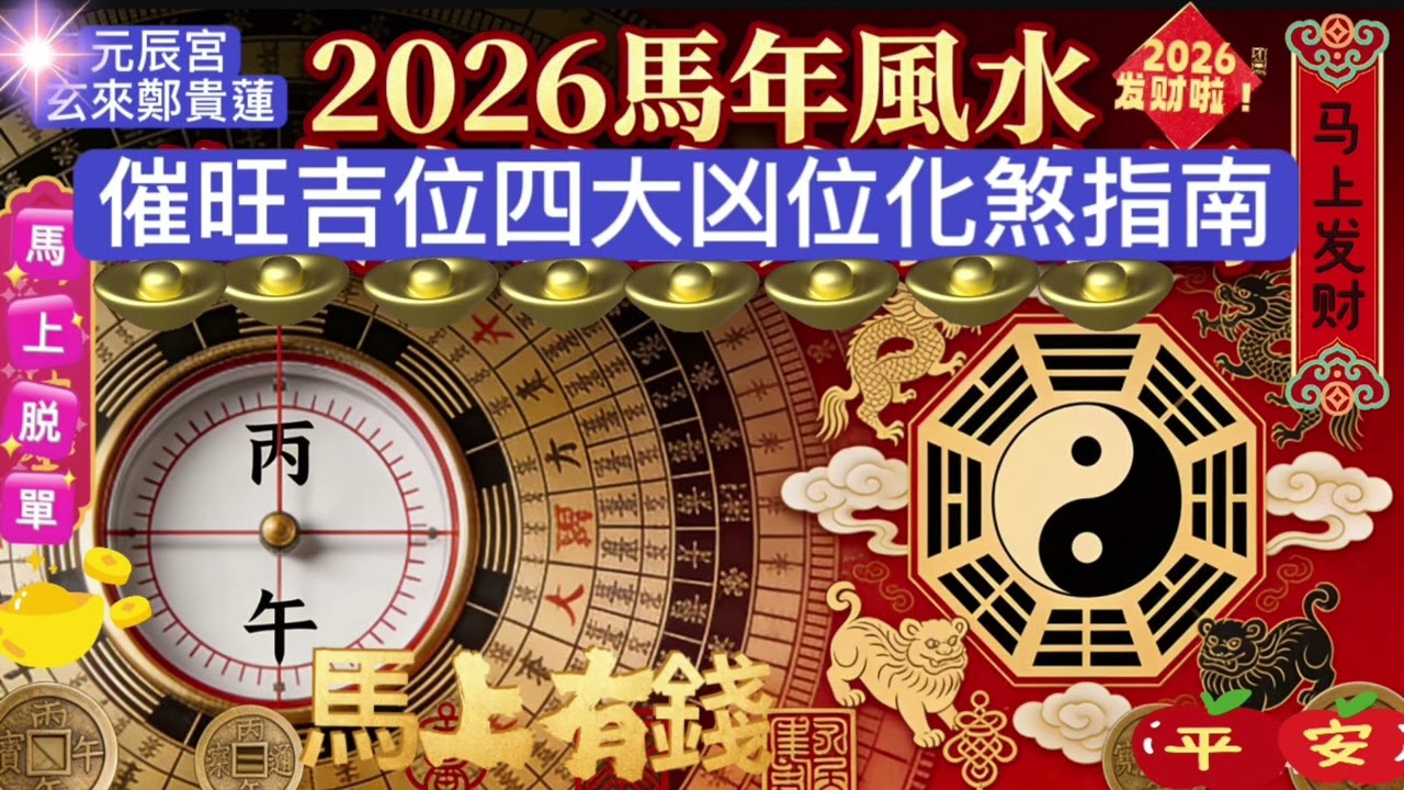 新年🧧必看吉凶家居工作室#風水佈局#旺財#旺運#旺人緣#成功脫單#元辰宮鄭貴蓮