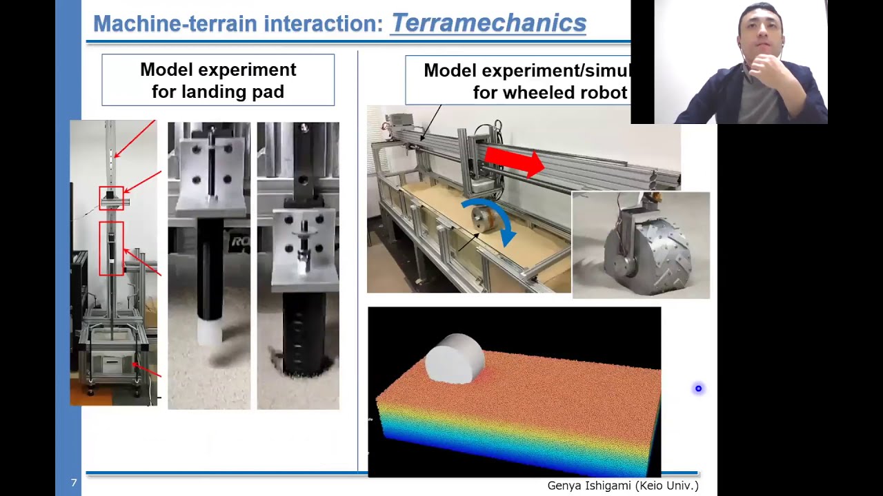 Genya Ishigami (Keio University): Towards an Accurate Analysis of Landing and Roving Technologies