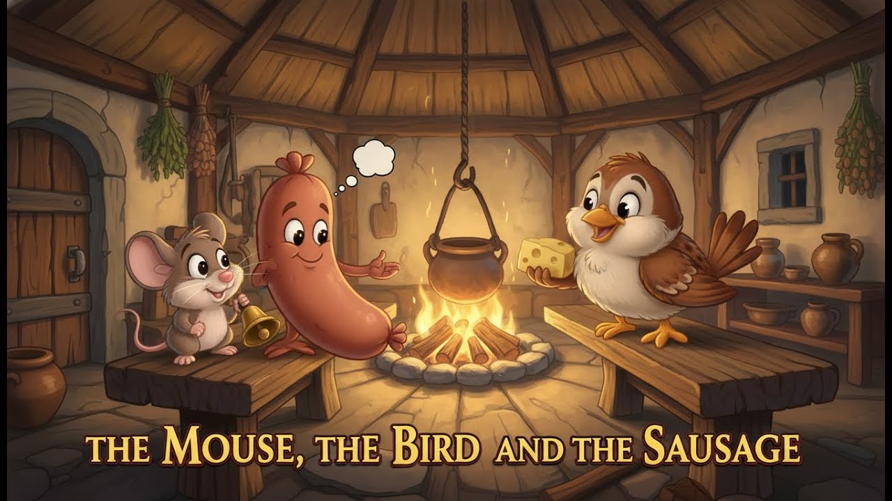 The Mouse, the Bird, and the Sausage - A Medieval Fairy Tale | Brothers Grimm Story