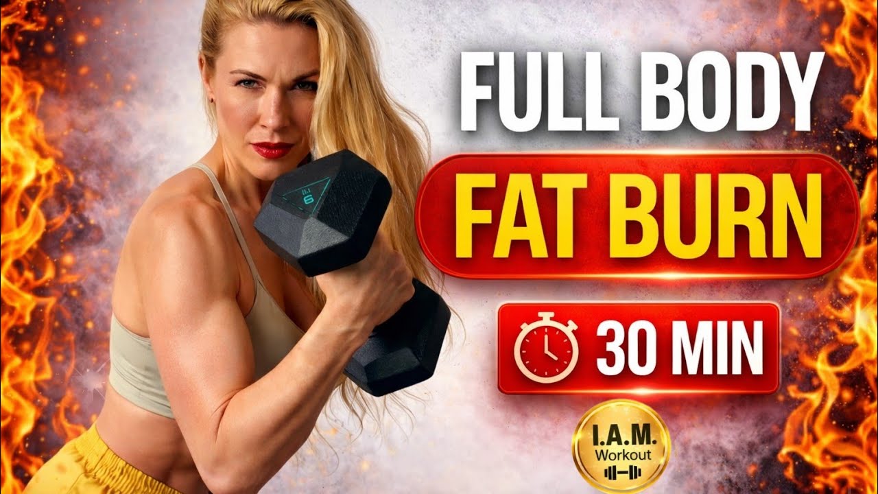 30 Min Full Body Dumbbell HIIT Workout | FAT BURNING Strength