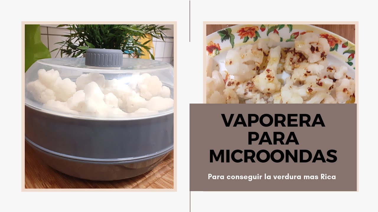 Coliflor al vapor en microondas