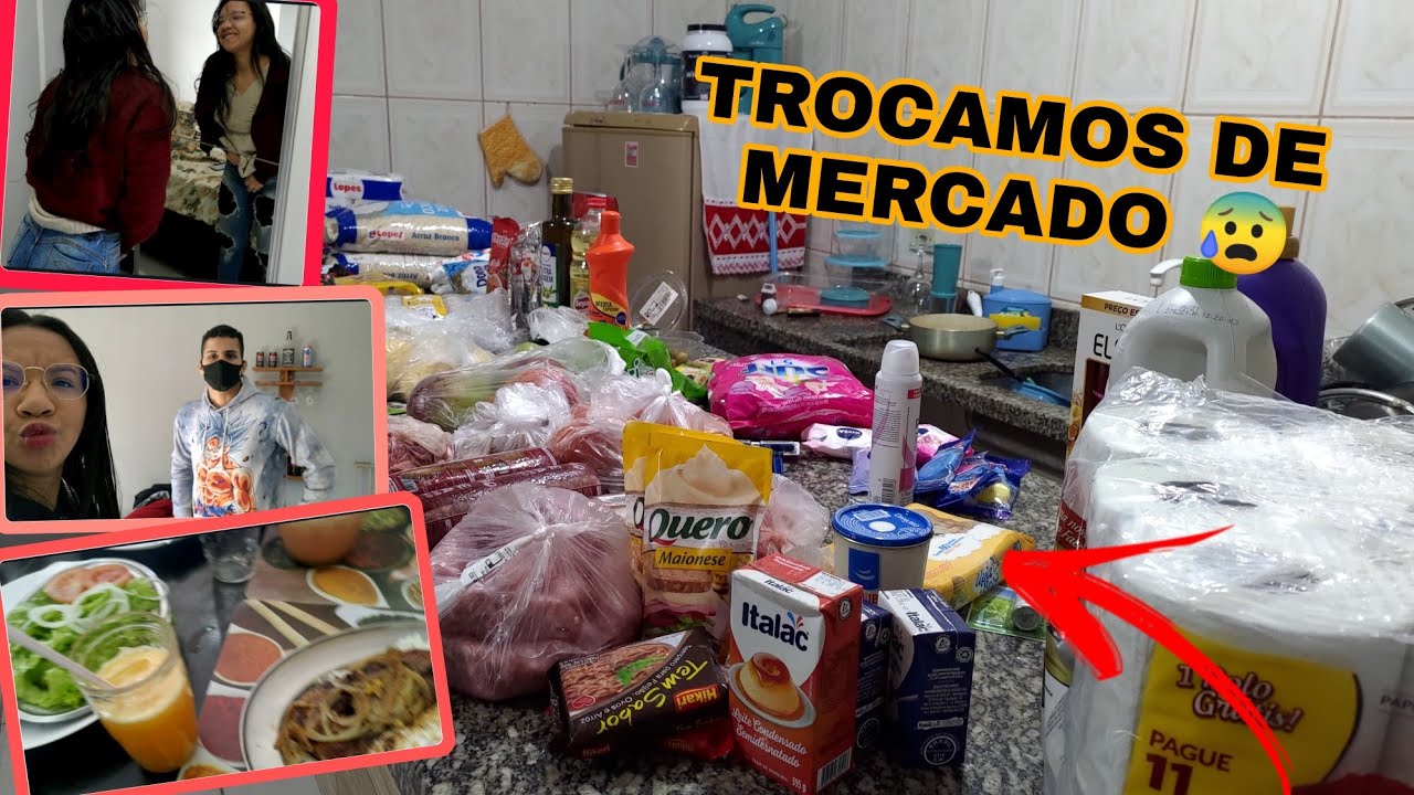 VLOG DA NOSSA COMPRA DO MÊS /ALMOÇAMOS FORA/MOSTREI TUDO ❤️