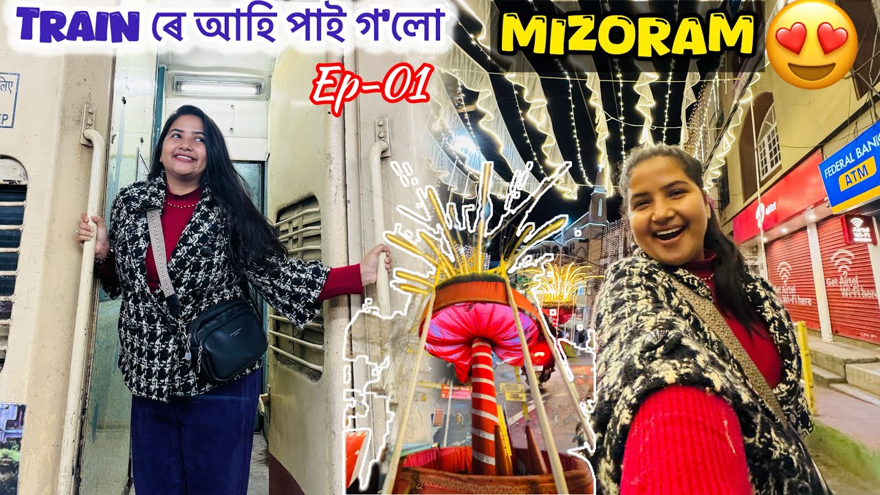 400 টকাত মিজোৰাম পাই গ’লো😍 - guwahati to mizoram train jatra 