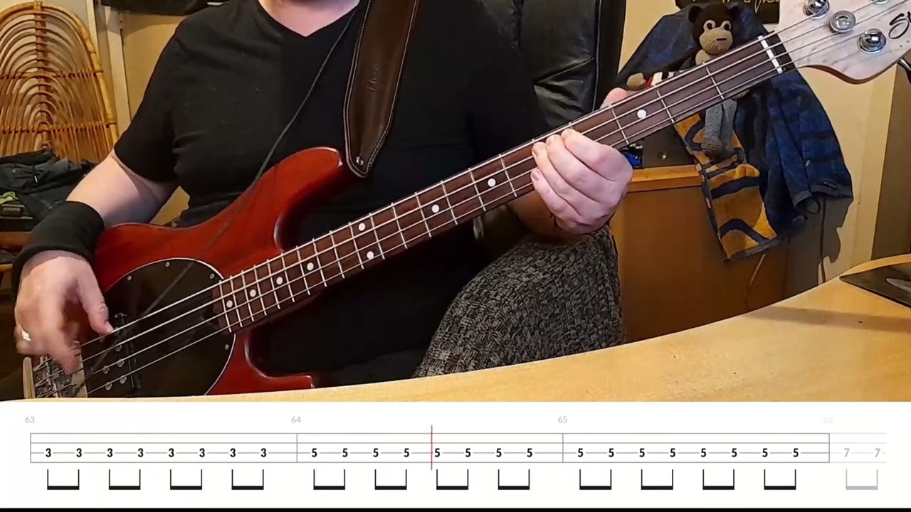 Live - Selling The Drama (Bass Cover w/ Bass Tabs)