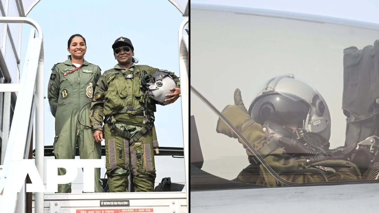 India’s President Droupadi Murmu Takes Off in Rafale Jet, Special Flight from Ambala Air Base | APT