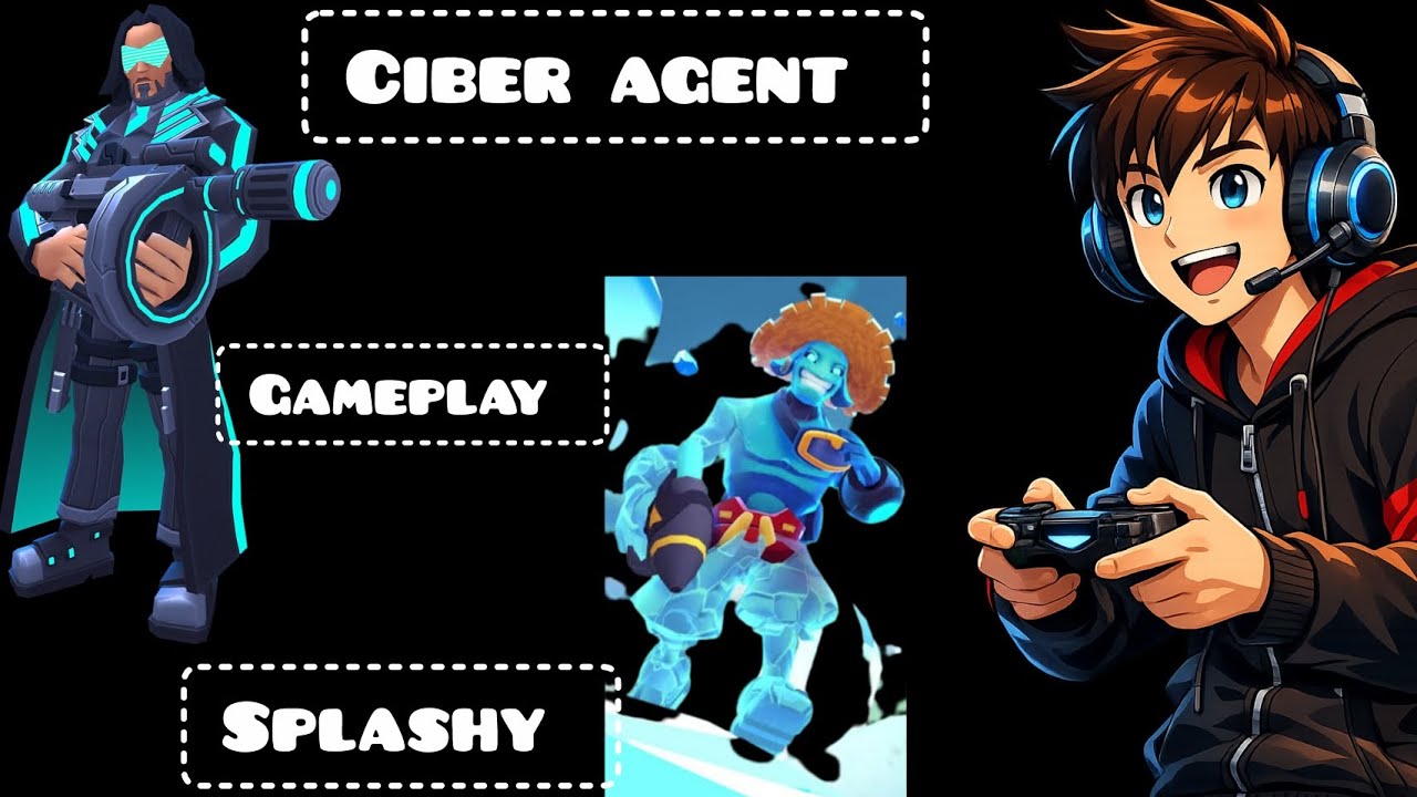 #frag pro shooter # ciber agent & splashy # gameplay # 