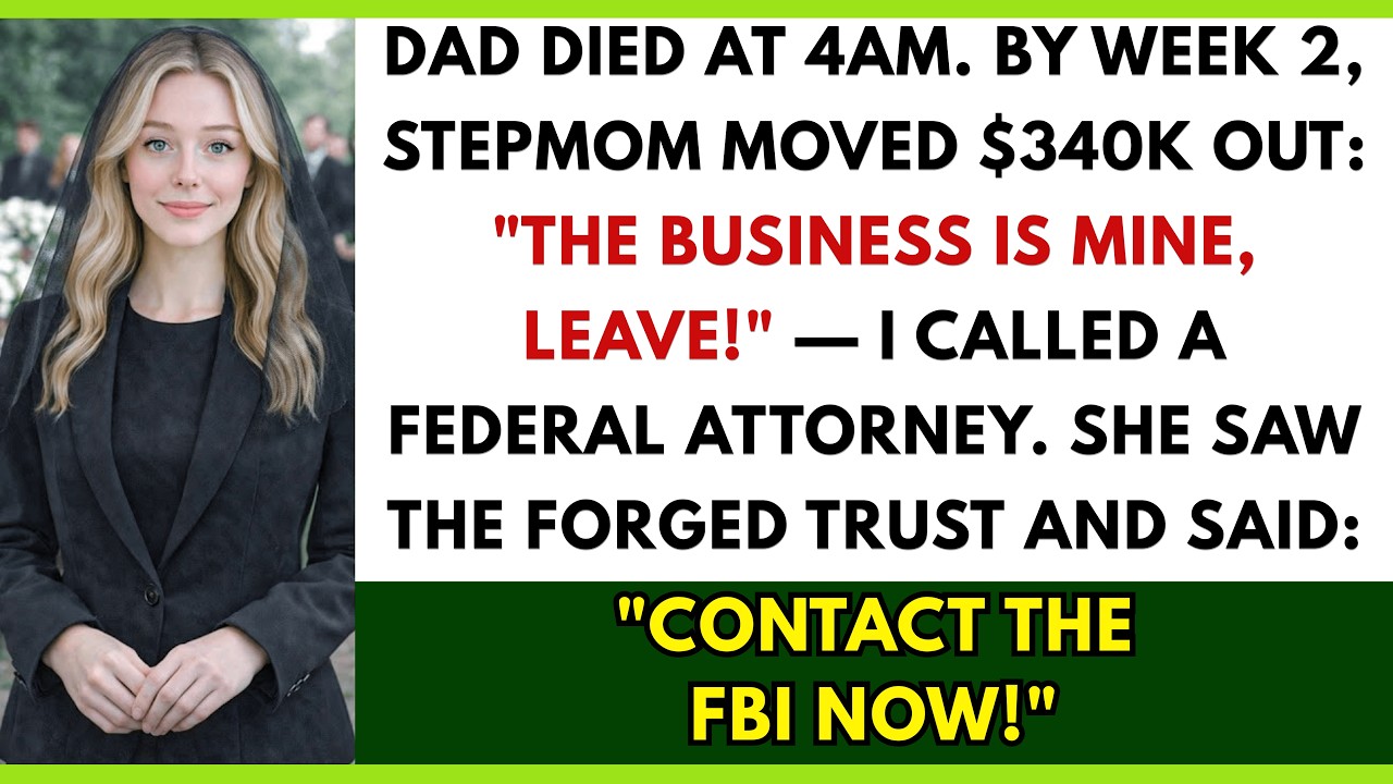 Get Out, It's Not Your Company — Stepmom Forged Dad's Trust To Sell His Business — I Showed Up At...