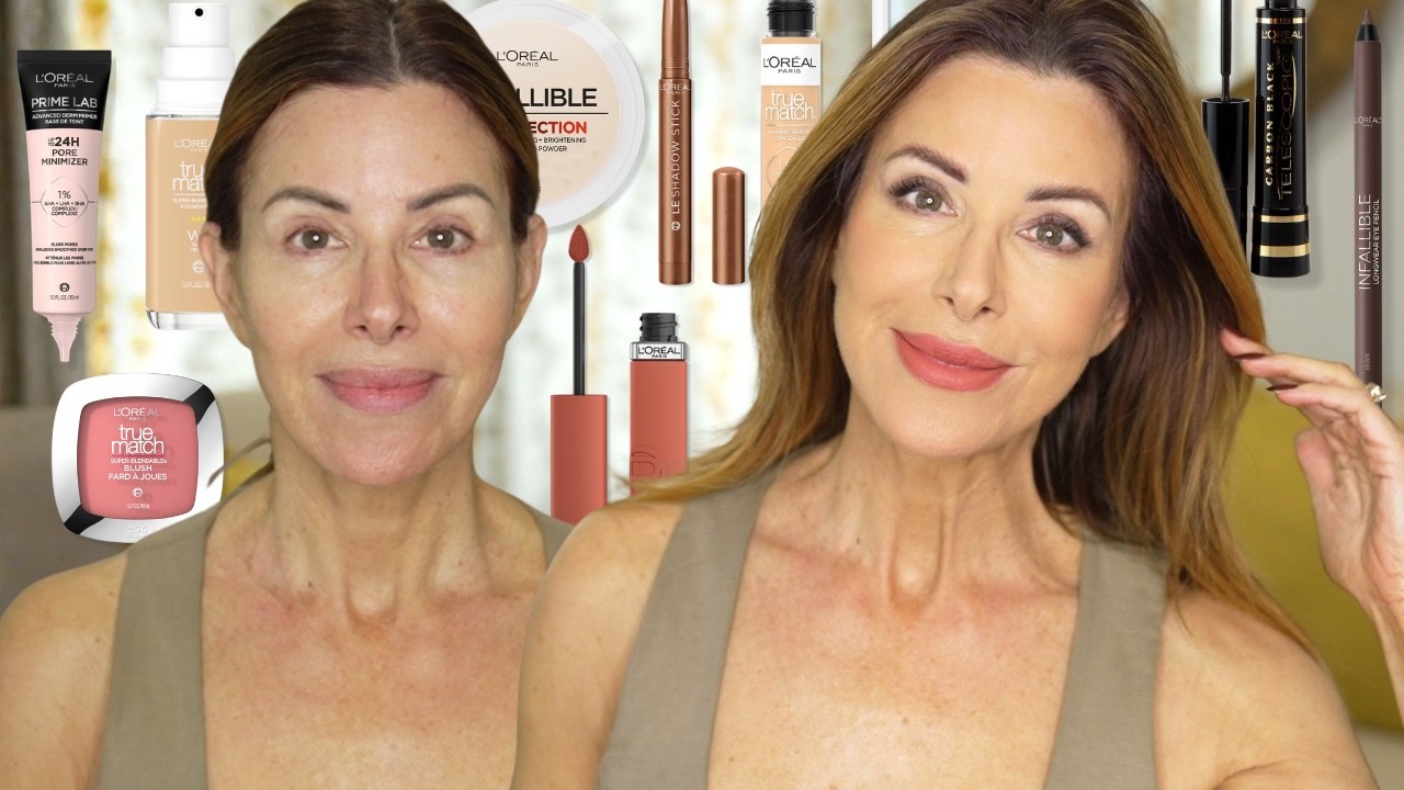 I Tried a Full Face of L’Oréal Makeup | Will Drugstore Beauty Last All Day? | Dominique Sachse