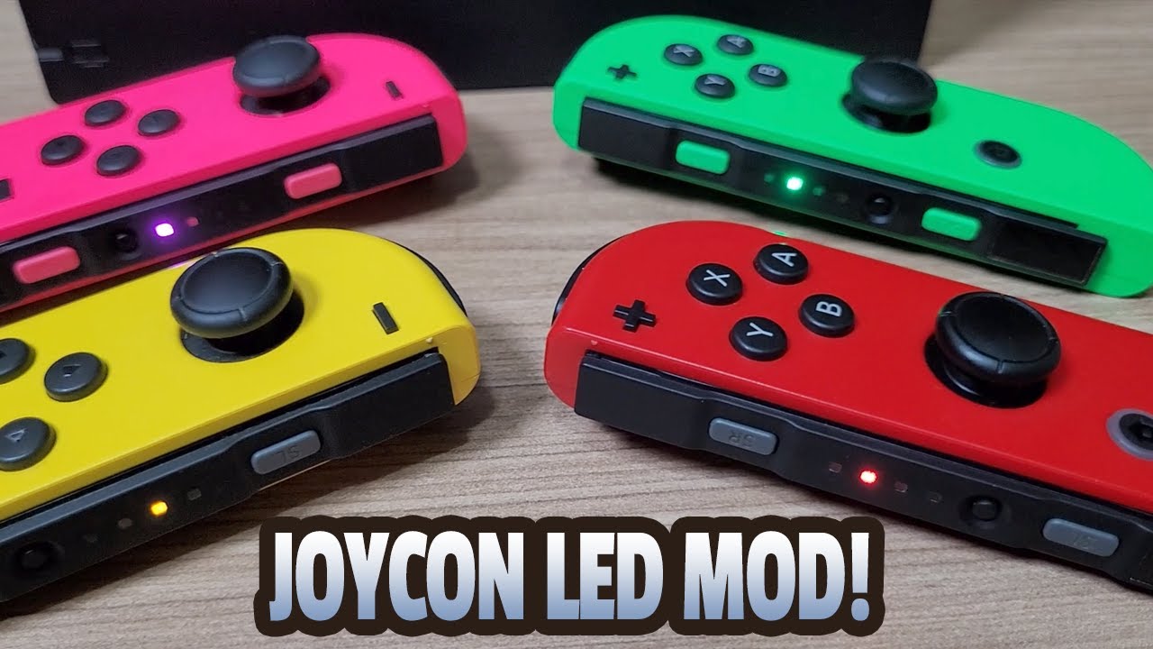 Modifying my joycons to have matching LEDs