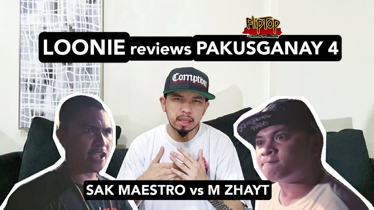 LOONIE | BREAK IT DOWN: Rap Battle Review E10 | PAKUSGANAY 4: SAK MAESTRO vs M ZHAYT