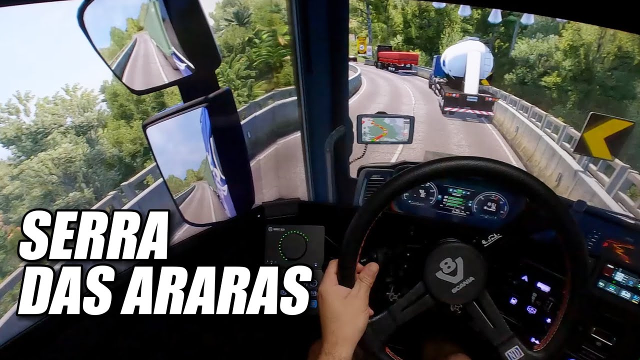 Descendo a Serra das Araras no Mapa Rotas Brasil - Ets2 Modo Realista