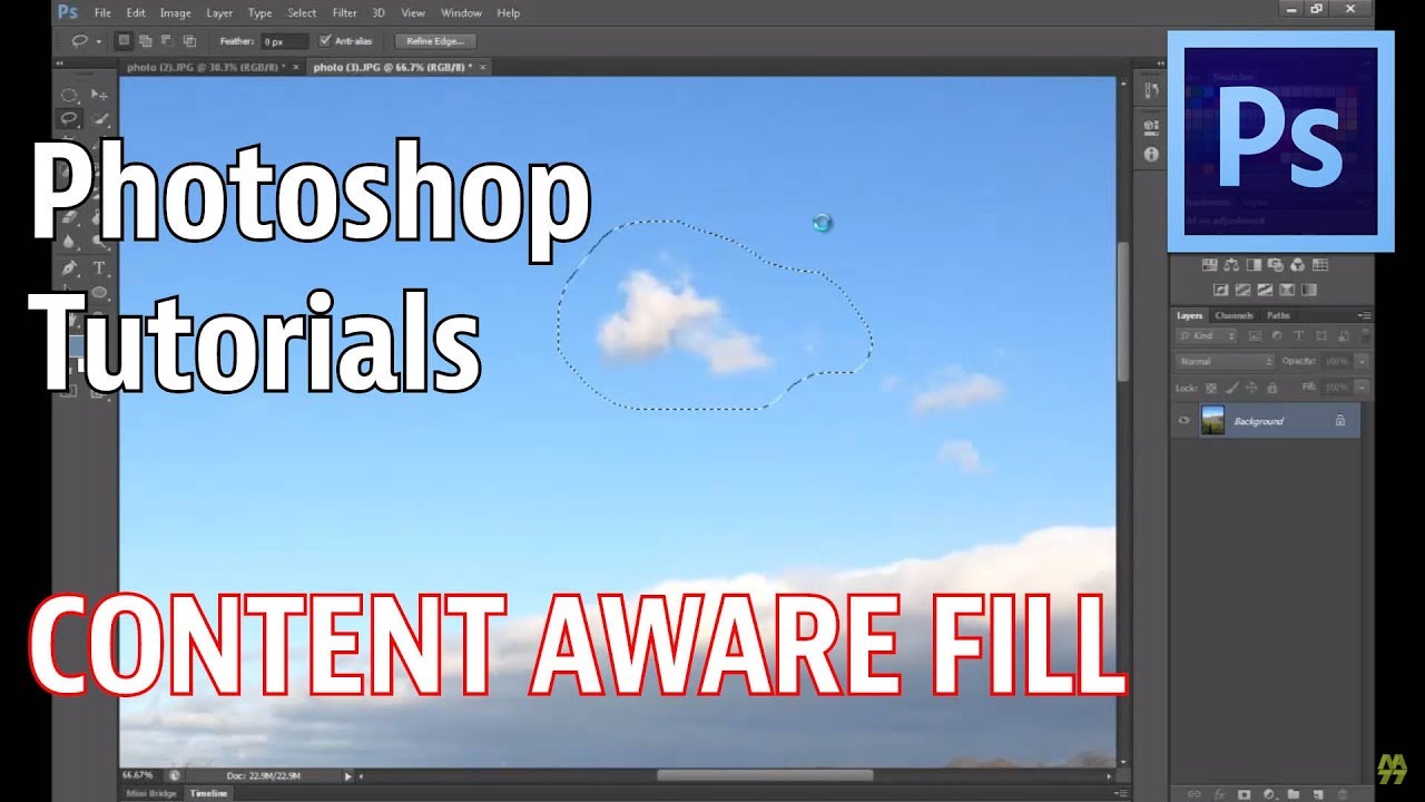 Photoshop CS6 - Content Aware Fill Tutorial