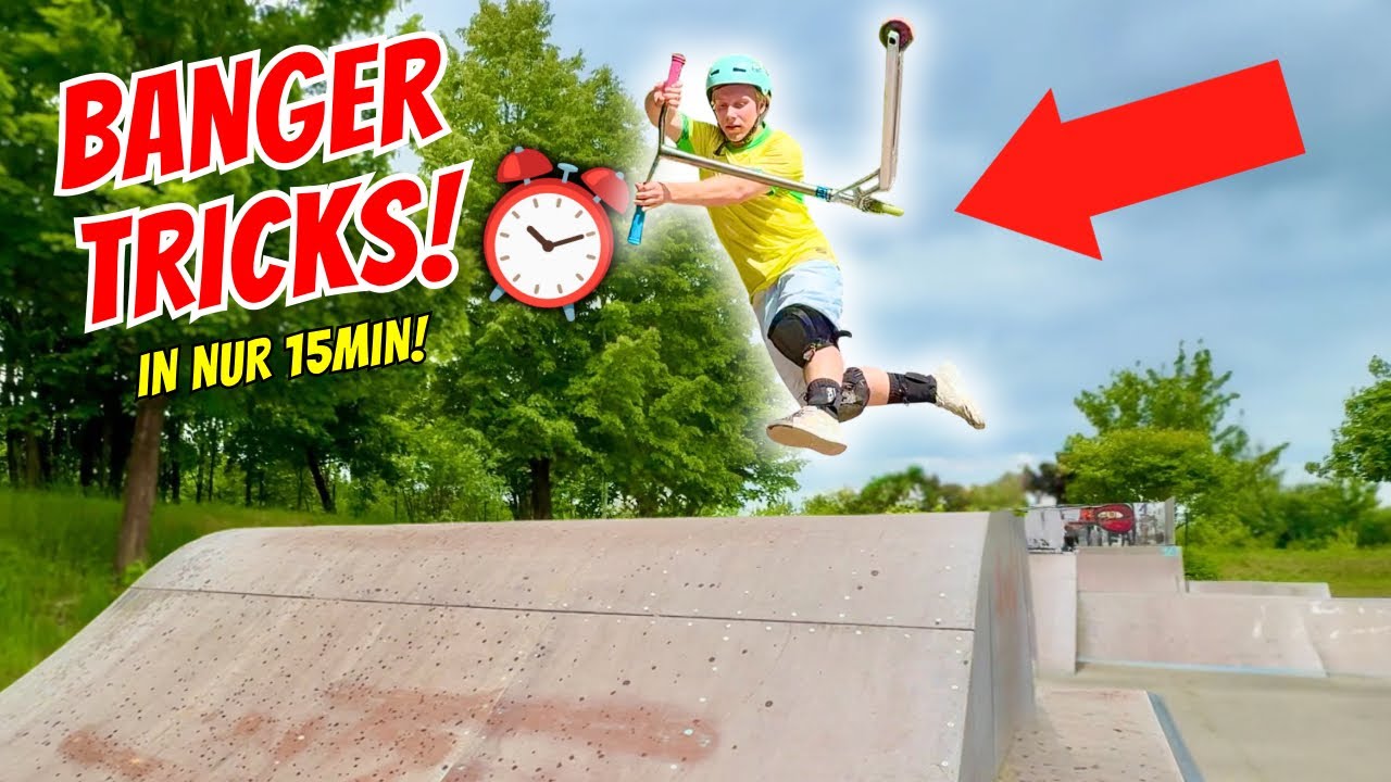 15 Minuten – So viele Scooter Tricks wie möglich🤯!