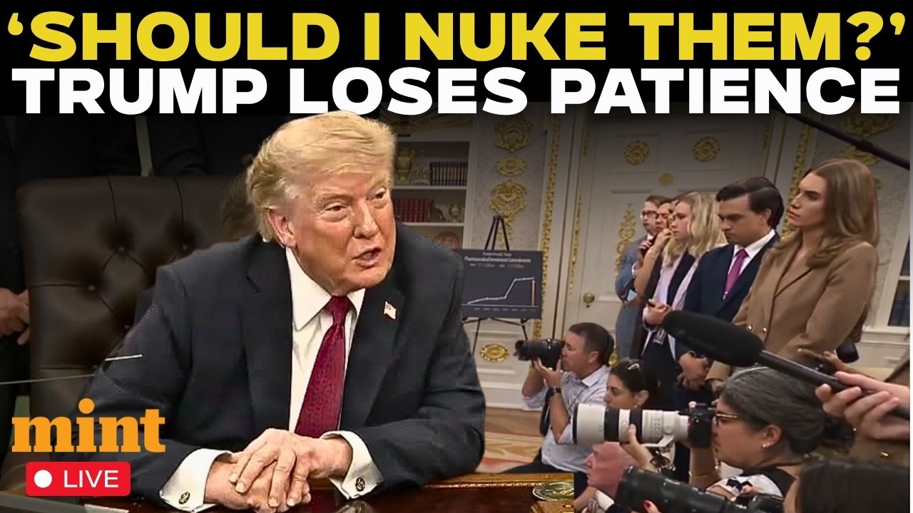 Donald Trump LIVE: Trump Loses Patience Over Iran Nukes Question as War Tensions Rise | US Iran War