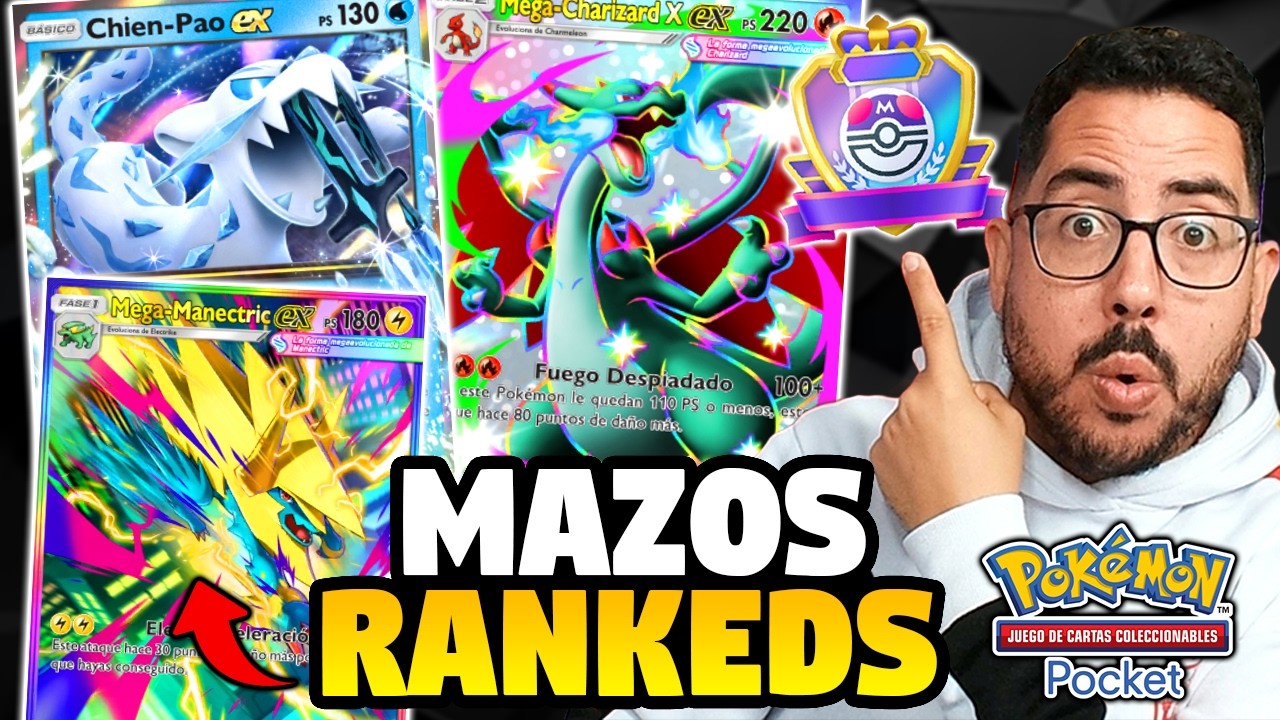 &iexcl;Los MEJORES MAZOS ACTUALIZADOS para RANKEDS en Pok&eacute;mon TCG Pocket!