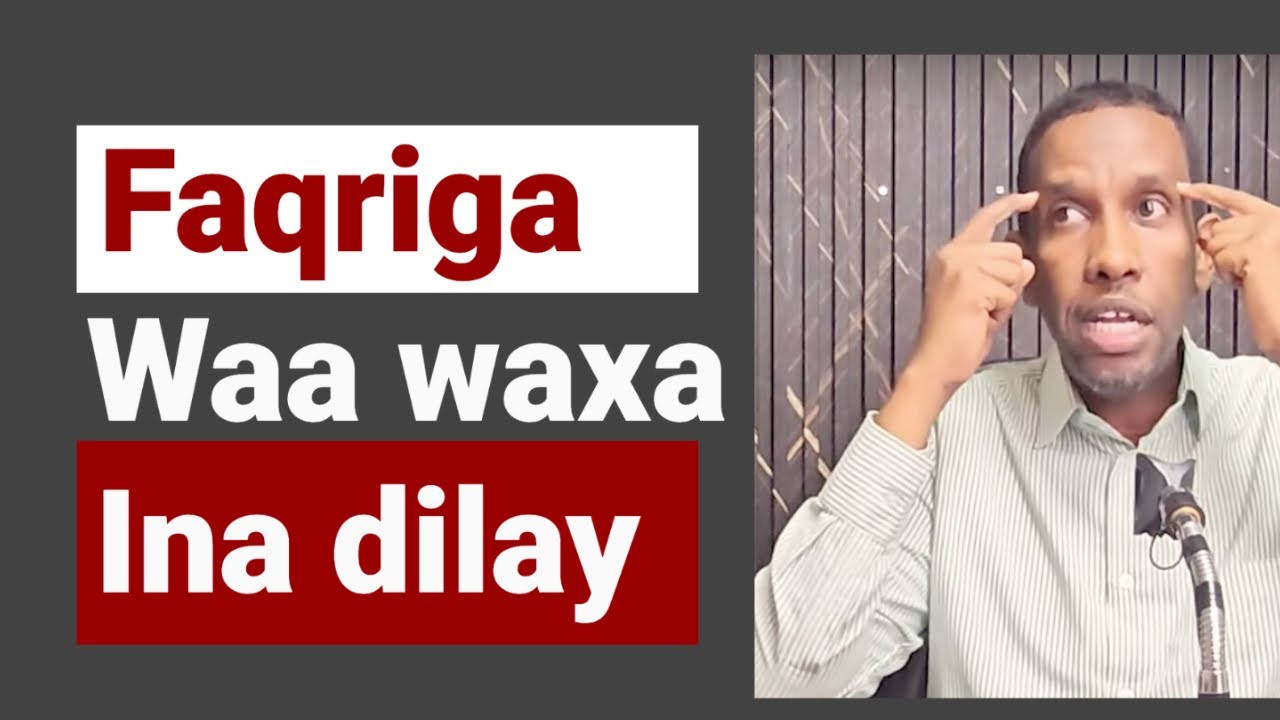 Fadhiga & faqriga wax weyn ayaa ka dhaxeeya - Poverty is never an option #abdiwahabelmi  #somvato