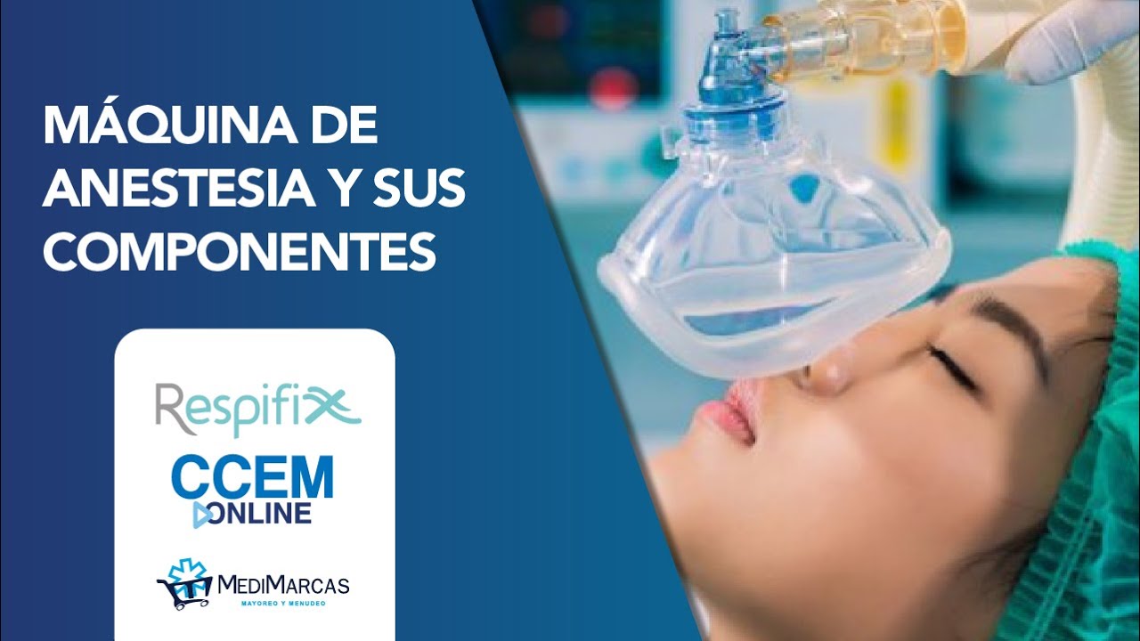 Máquina de anestesia y sus componentes