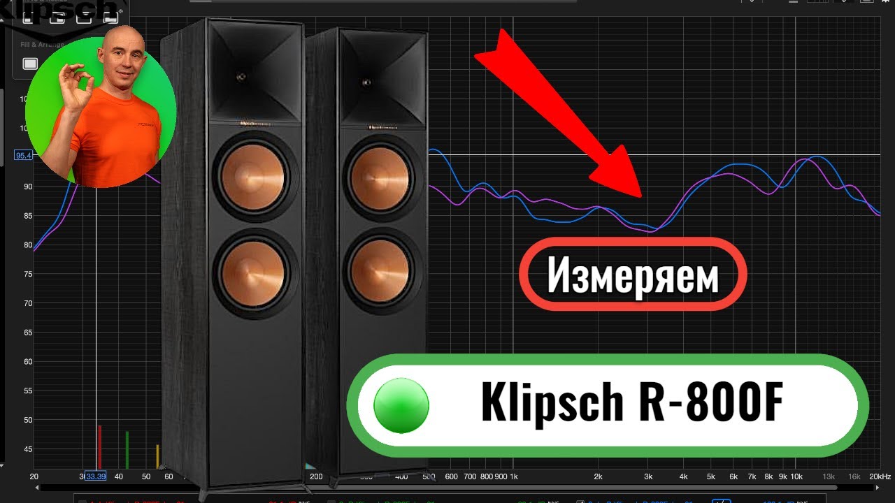 Измерил Klipsch R-800F микрофоном UMIK-1: где провал и почему они «вкусно» звучат