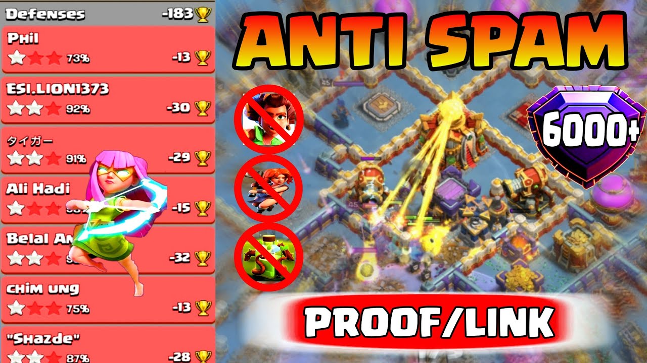 *NEW* Th16 | Anti Root Rider Legend League + War Base *WITH LINK* + Replays !(CLASH OF CLANS) #th16