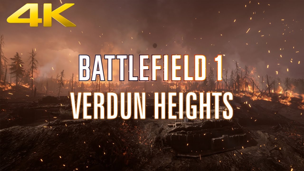 Battlefield 1 / Verdun Heights / 4K / Ambient / No loop / Realtime / 3 Hours