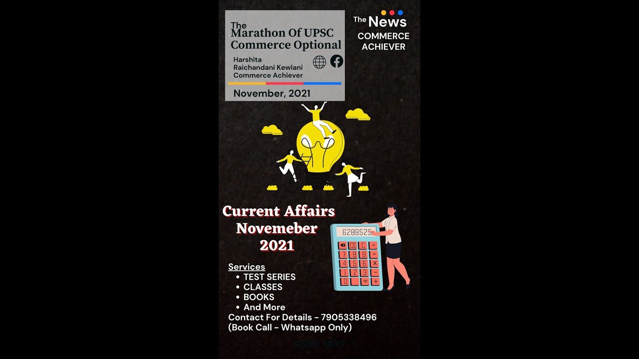 UPSC Commerce Optional - Current Affairs - The Marathon of UPSC Commerce Optional