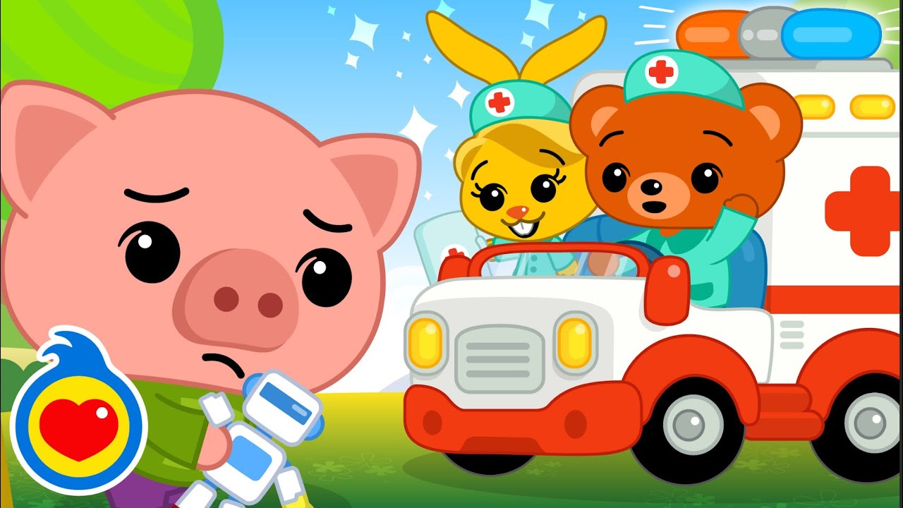 The Ambulance Rescue Team is here! 🚑  | Nursery Rhymes & Kids Songs by Plim Plim