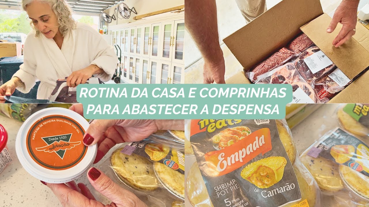 Nossa rotina! Compramos mais de 100kg de carnes! Comprinhas brasileiras pra abastecer a despensa!