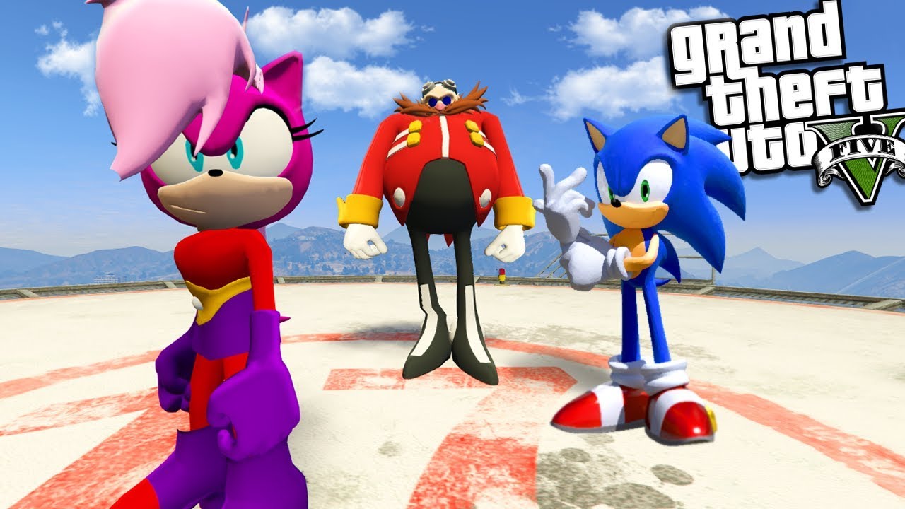 SONIC THE HEDGEHOG finds his REAL SISTER (GTA 5 Mods)