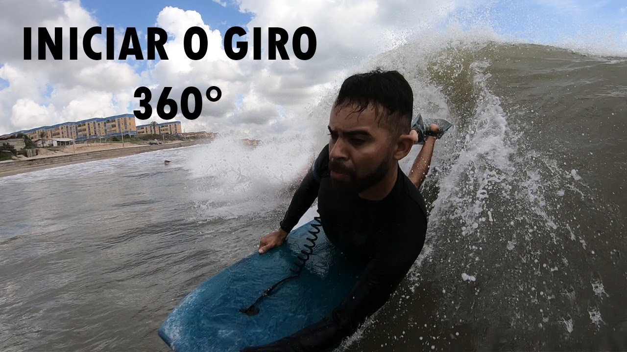 Destravando o 360 com o aluno Danilo | Aulas de Bodyboard