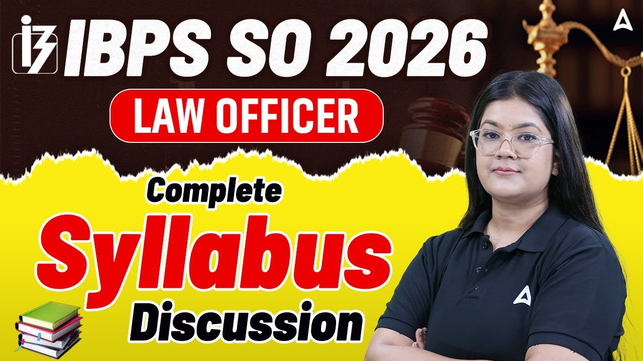 IBPS SO 2026 | IBPS SO Law Officer Syllabus Discussion | By Adv. Diksha Singh