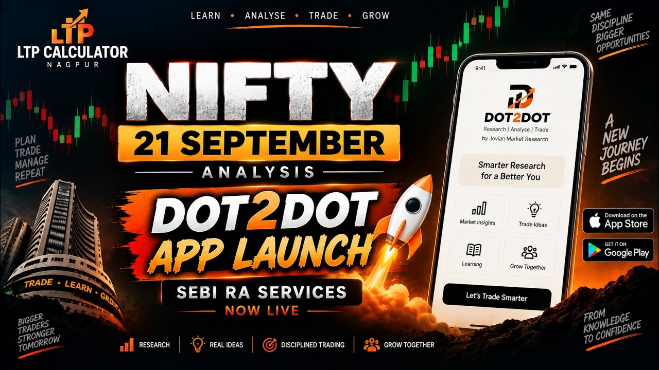 NIFTY September 21 Analysis 🚀 | DOT2DOT App Launch | SEBI RA Services Now Live