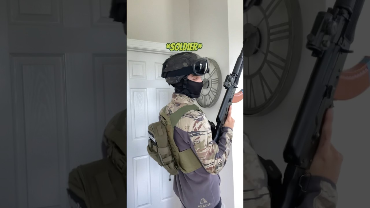 Pov: when a soldier plays airsoft 😂💀 #airsoft #darkhumour #airsoftguns