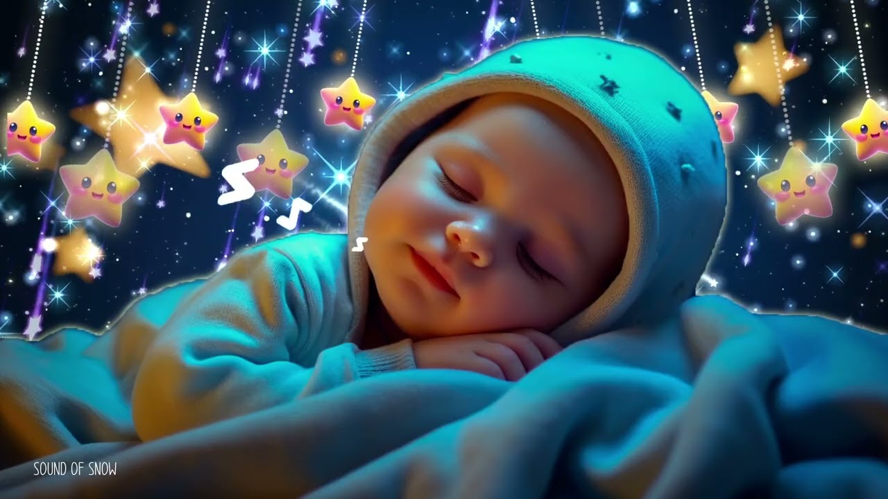 Baby Sleep Music🌙Help Baby Fall into Sleep Instantly💕Beat Insomnia Fast💤Mozart & Brahms Lullabies