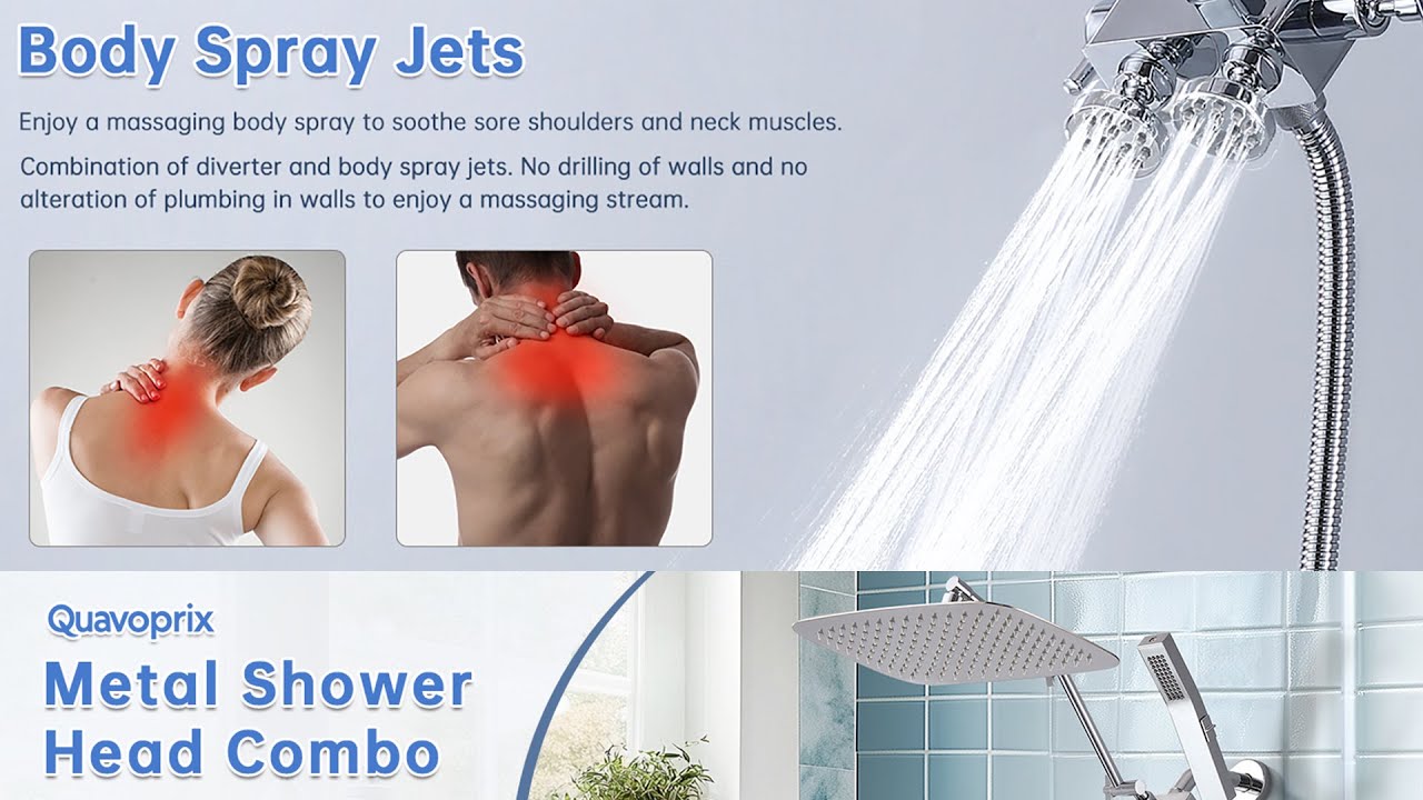 🔗 Buy on Amazon 👈 Link in the Description Below 👇 Rain Shower Head with Handheld Power Wash Mode