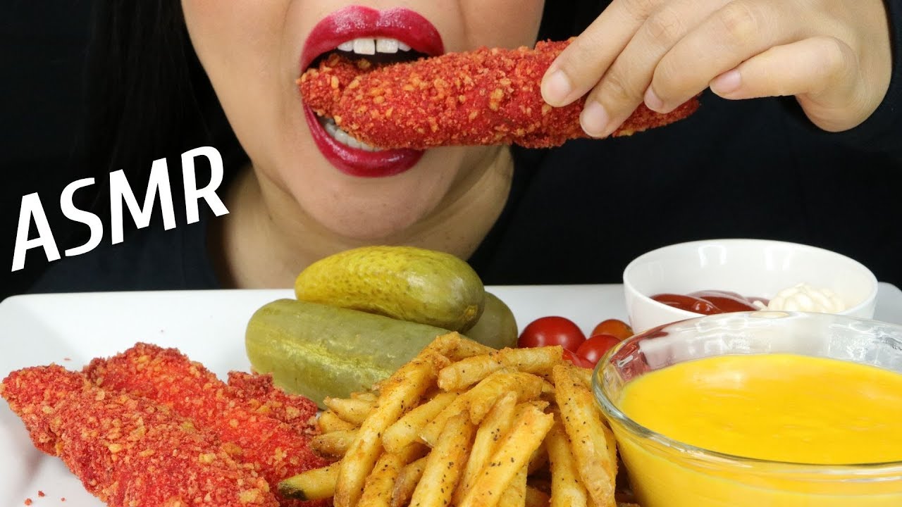 CHEESY HOT CHEETOS FRIED KING CRAB LEGS ~ ASMR (No Talking)