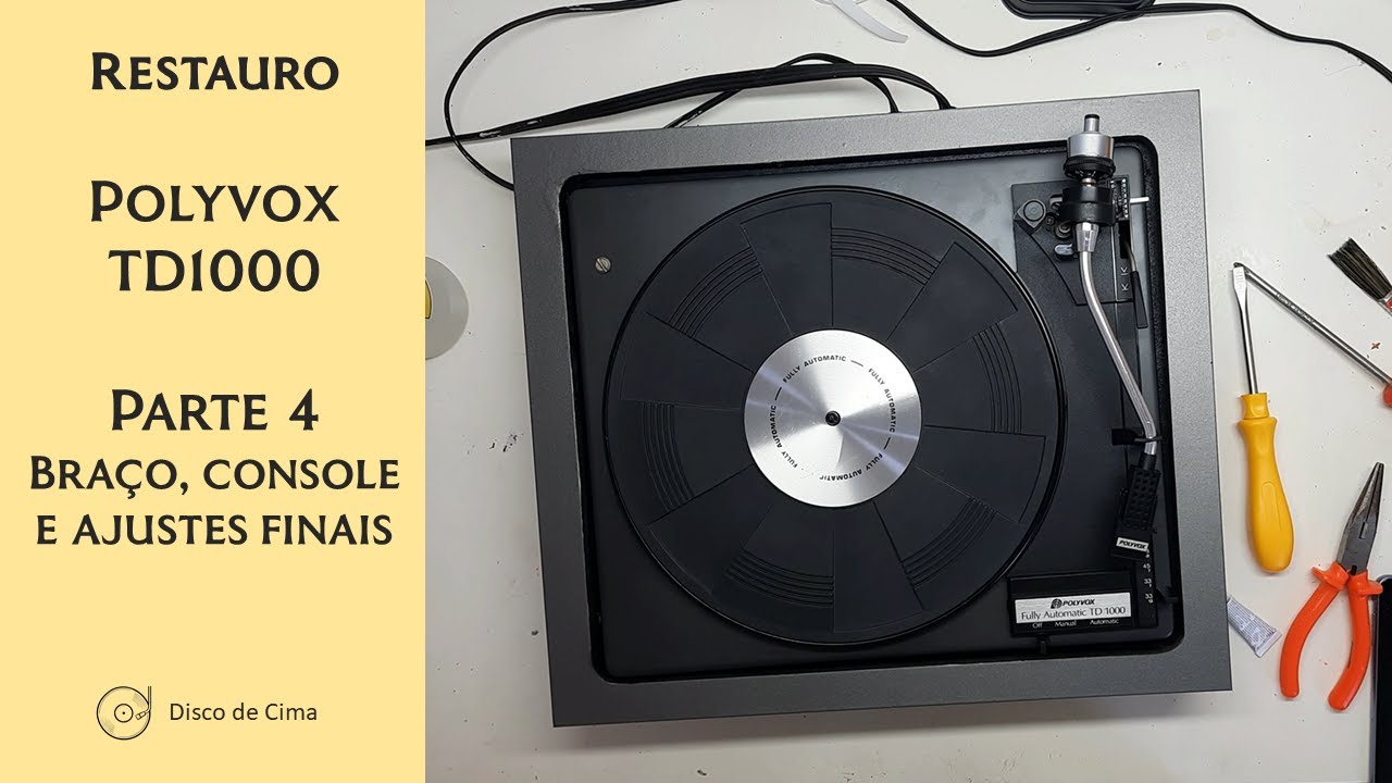 Restauro - Polyvox TD1000 - Parte 4 - Mecanismo: Limpeza, destrave e ajustes