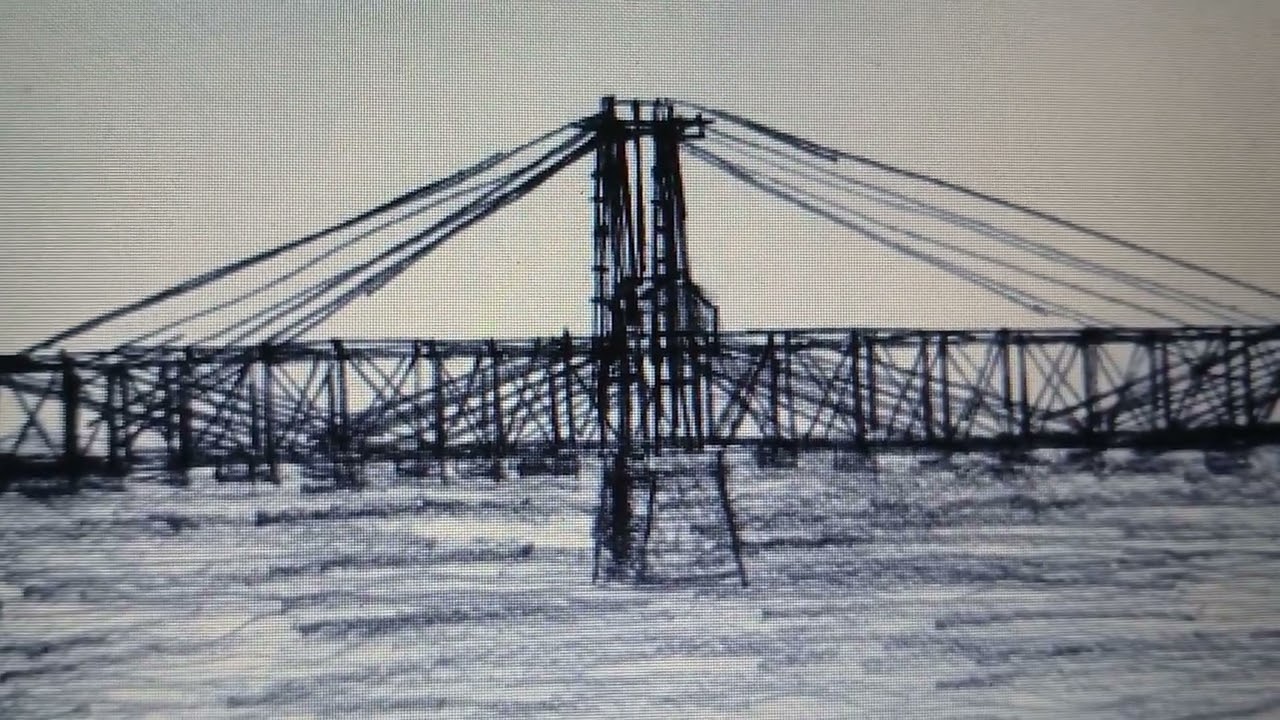 Chicago & Northwestern Railroad Swing Bridge (1st) Clinton, Iowa 