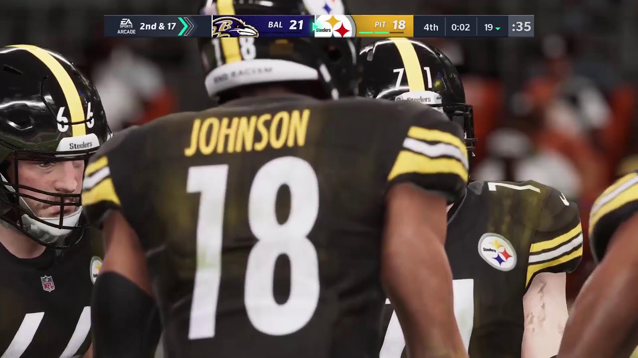 Madden NFL 21 (PS4) Ravens против Steelers (CPU против CPU)