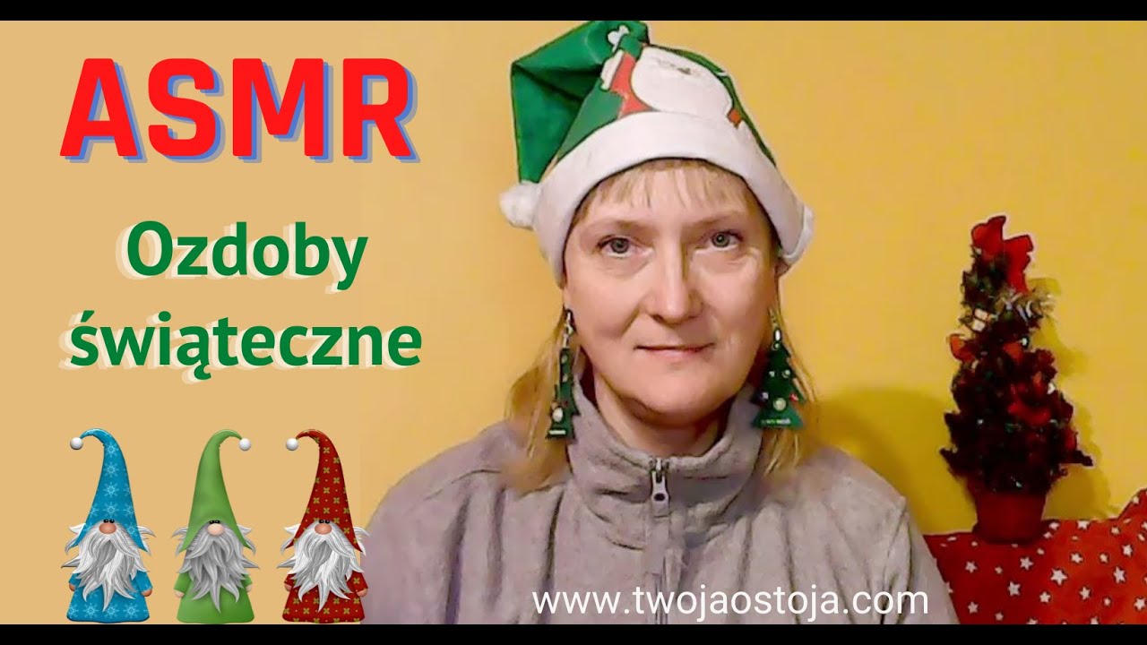 🎄ASMR PL - Ozdoby świąteczne, szept, szelest, stukanie, drapanie, merry christmas, święta 🎄
