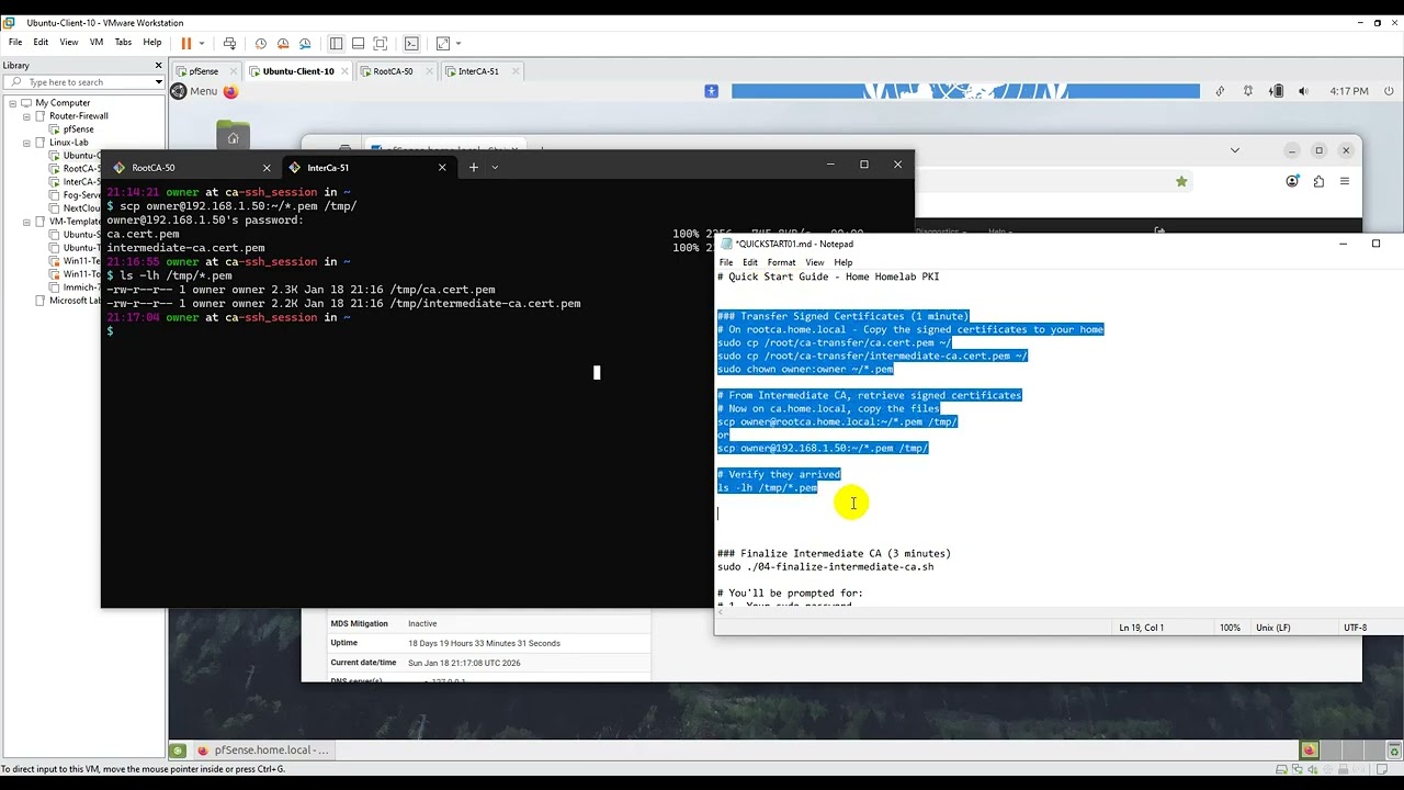 PKI  Deployment (Root Ca and Intermediate CA) on Ubuntu 25 - 08