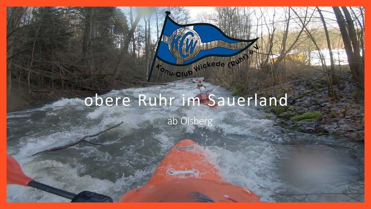 Kanu tour auf der oberen Ruhr ab Olsberg bis Meschede