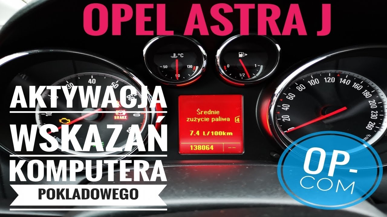 Opel Astra J aktywacja BC op com